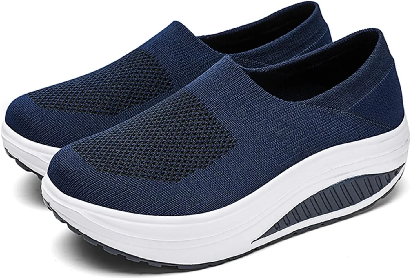 Wedges Sneakers for Women Cute Comfy Work Shoes for Women Slip On Sneakers Women Size 11 Women's Sneakers Wide Width Zapatos De Trabajo para Mujeres Confortables