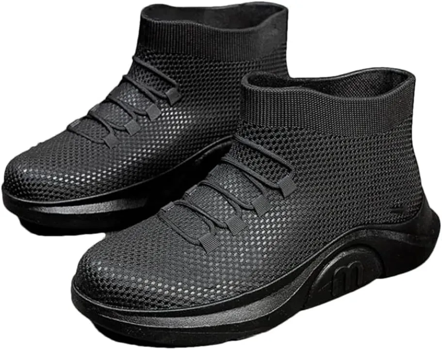 Wjnvfioo Men's Rubber Boots Couples Casual Sports Ankle Rain Shoes Waterproof Galoshes Fishing Work Safety Rain Boots