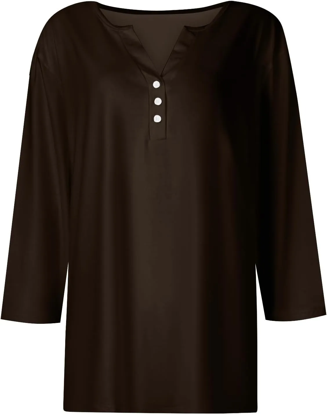 Women's 2024 Fashion Tops 3/4 Sleeve T-Shirts Cute Crewneck Basic Business Tees Blouses