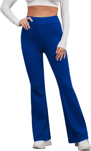 Women's Flare Pants High Waisted Flared Leggings Bootcut Workout Bell Bottoms Leggings Tummy Control Yoga Pants