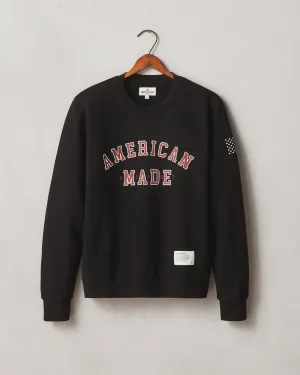 Women's French Terry Crew  American Made - Black