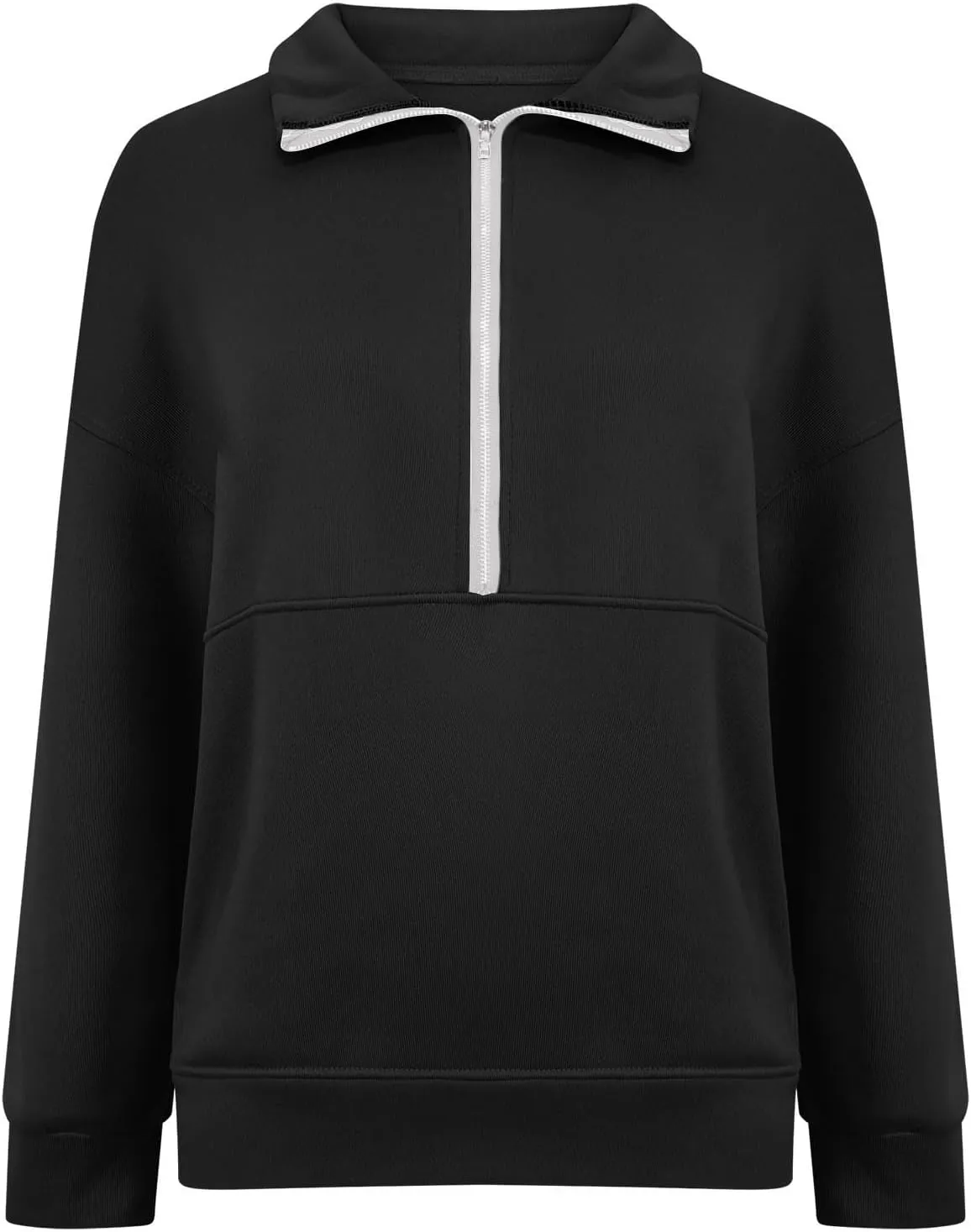 Womens Half Zip Sweatshirts Quarter Zip Up Hoodies Trendy Cute Pullover Tops Fall Outfits Winter Clothes 2024