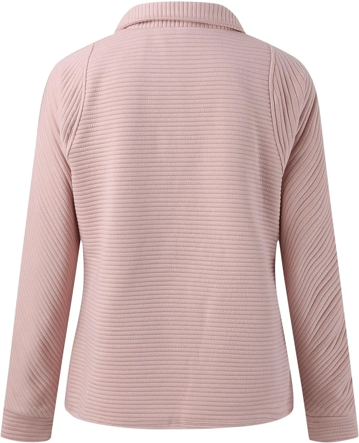 Womens Half Zip Up Winter Fall Long Sleeve Sweatshirts Fashion Comfort Trendy Quarter Zipper Collared Tops Thin 2025