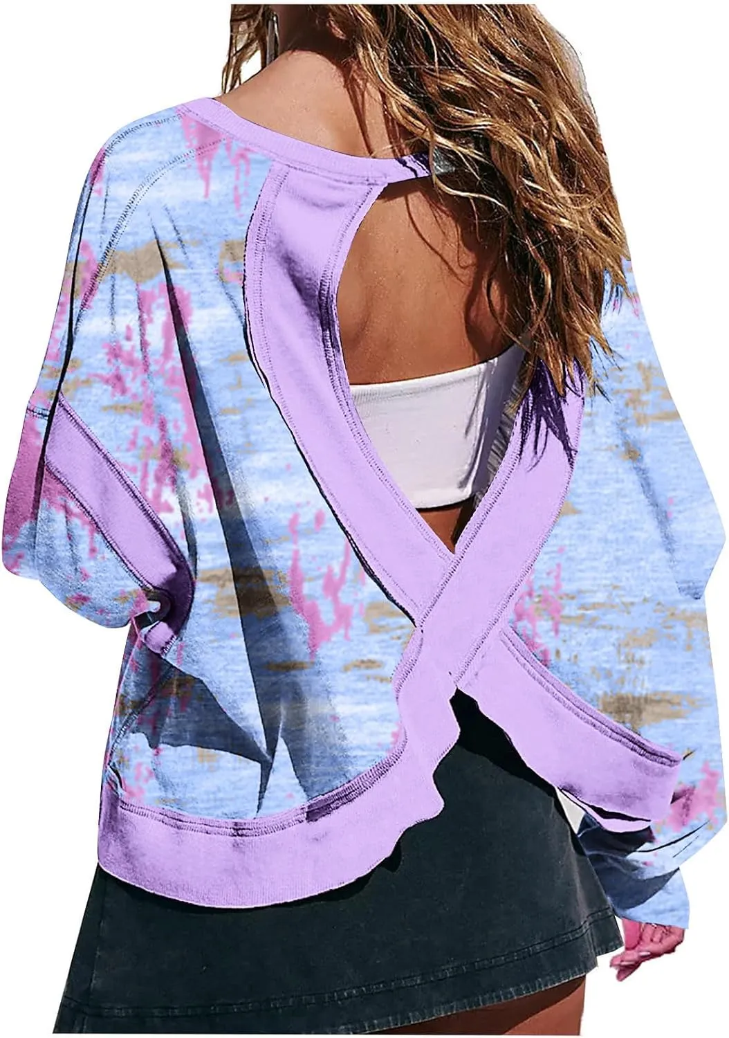 Womens Open Back Workout Tops Backless Long Sleeve Trendy Open Back Athletic Shirts Winter/Fall Outfits 2025