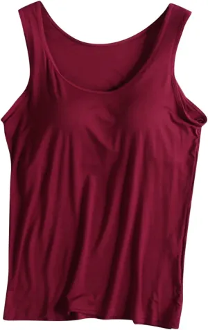 Womens Tank Tops with Built in Bra Padded Sleeveless Shirts Workout Yoga Tank Tops 2025 Trendy Athletic Tank Tops