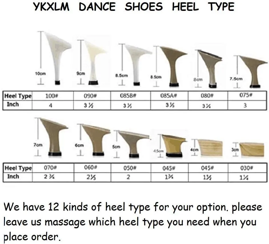 YKXLM Professional Latin Dance Shoes for Women Closed Toe Ballroom Character Practice Dance Shoes,Modle YCL323