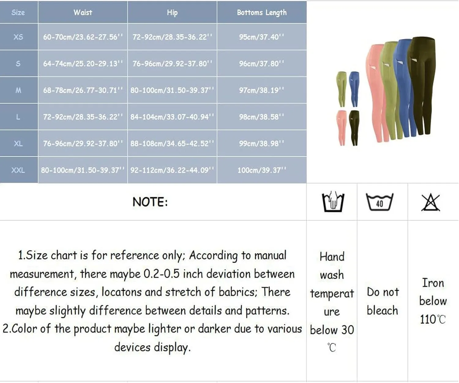 Yoga Pants Women High Waisted Running Workout Leggings Tummy Control Yoga Leggings Compression Trouser with Pockets