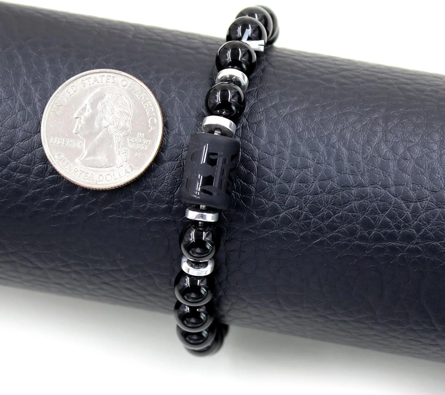 Zodiac Bracelet for Men and Women, 8mm Natural Black Agate Stone Constellation Star Sign Horoscope Bracelets 12 Constellations Cylinder Charm Jewelry Prayer Blessing Bracelet